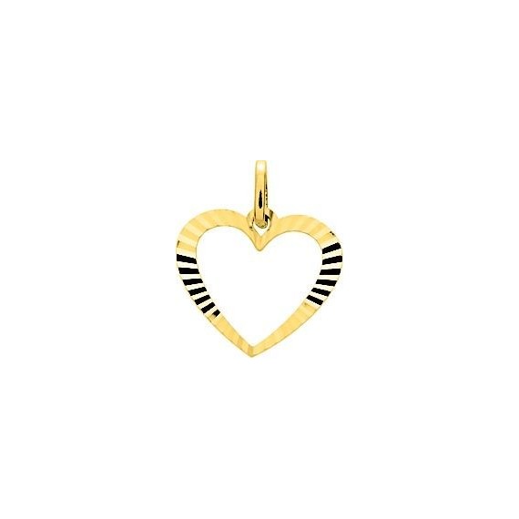 Pendentif cœur or jaune 18 carats
